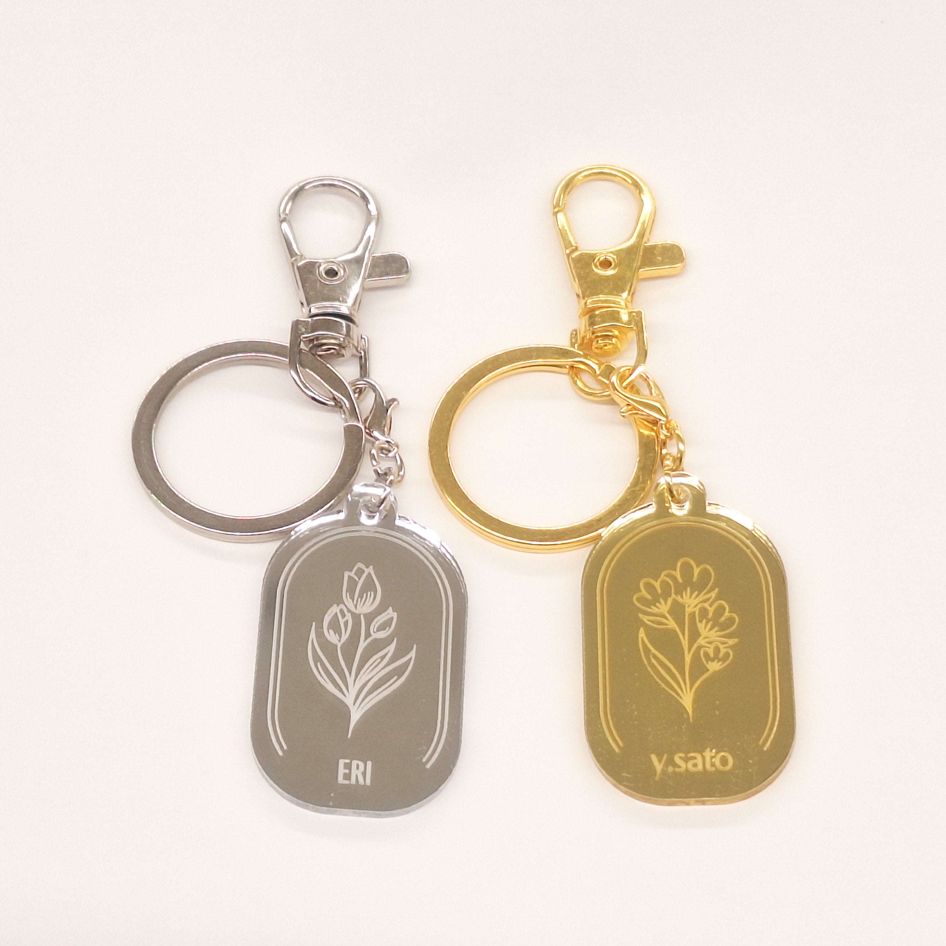 オリジナルチャーム【Oval Flower/Gold】 | ベビーロック・スタジオ