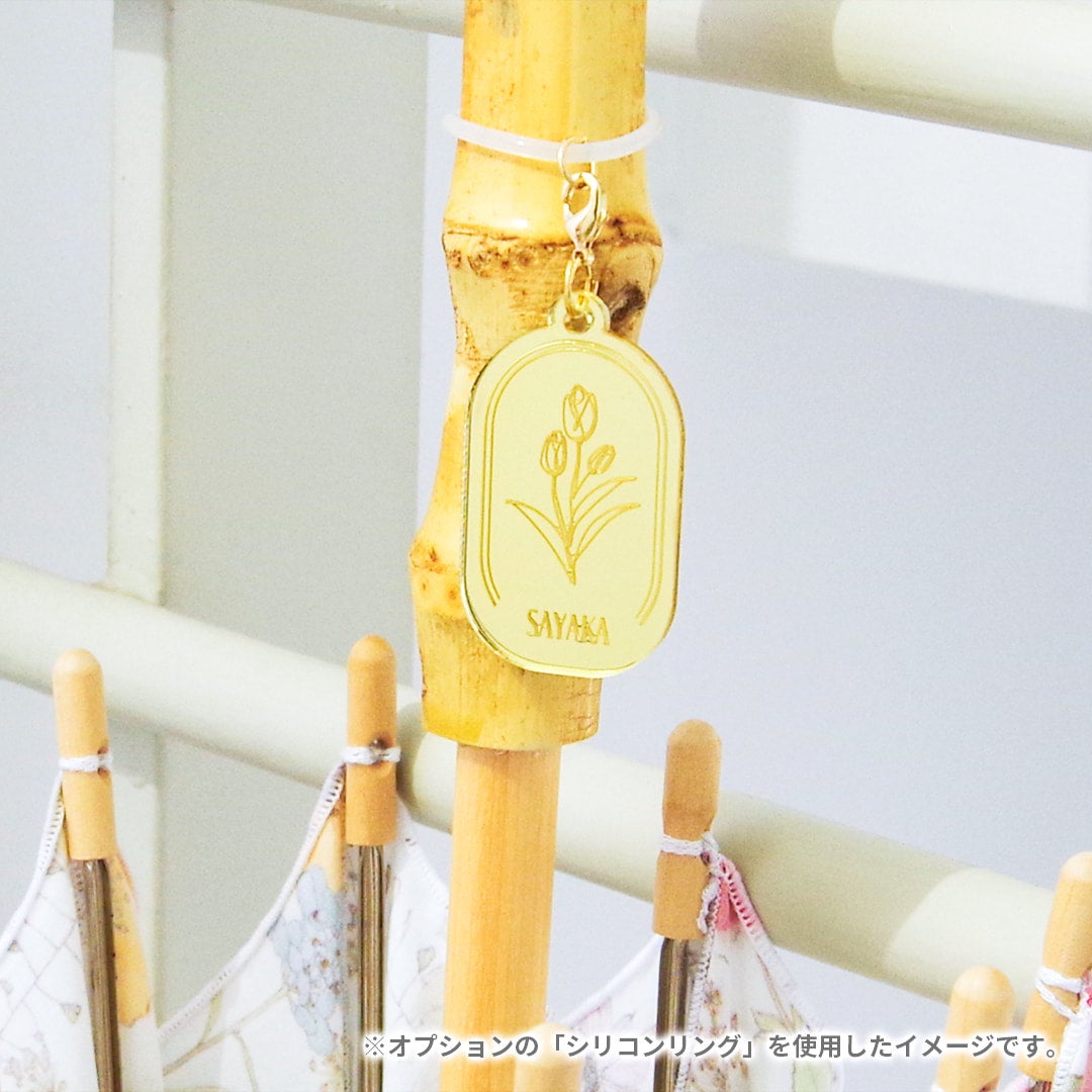 オリジナルチャーム【Oval Flower/Gold】 | ベビーロック・スタジオ