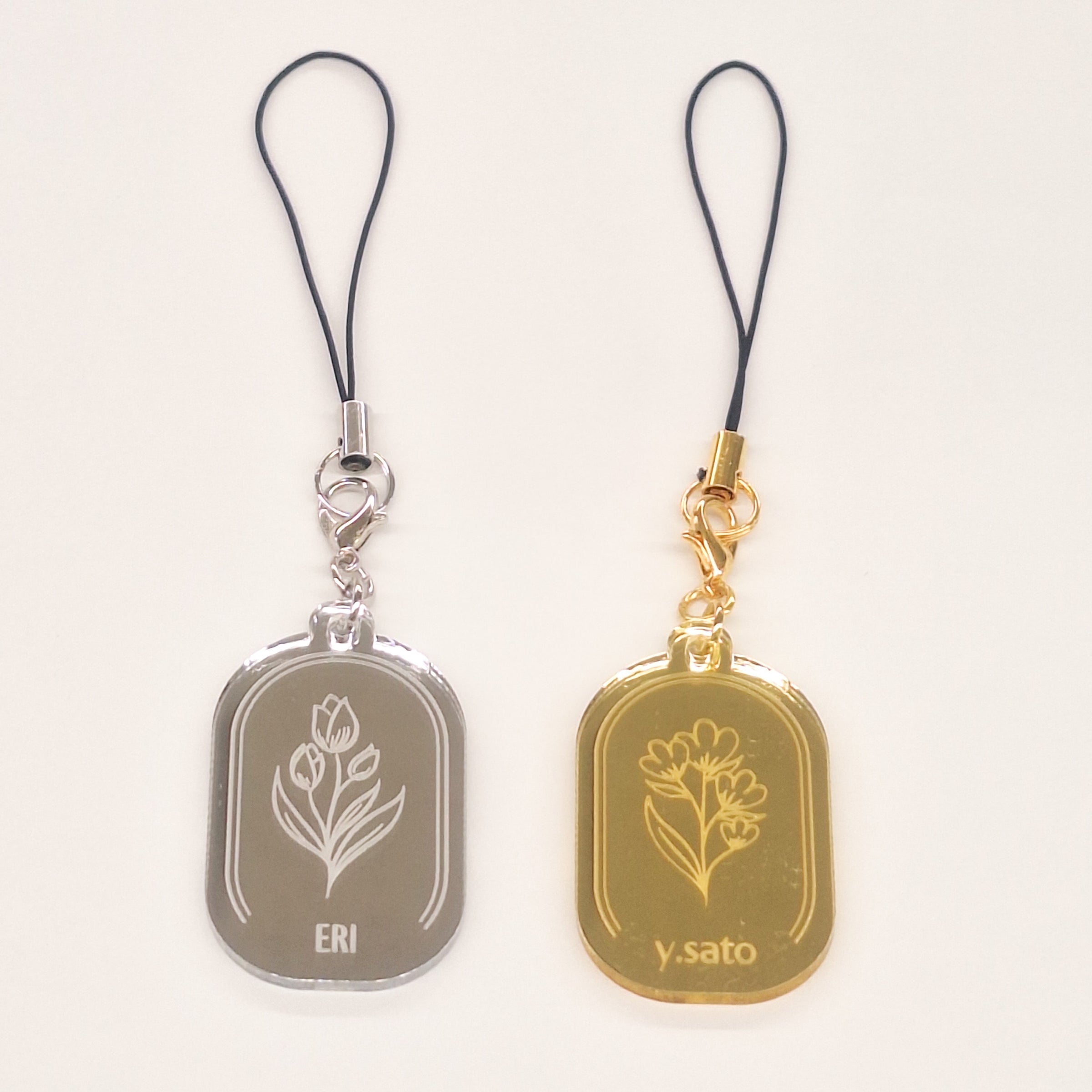 オリジナルチャーム【Oval Flower/Gold】 | ベビーロック・スタジオ